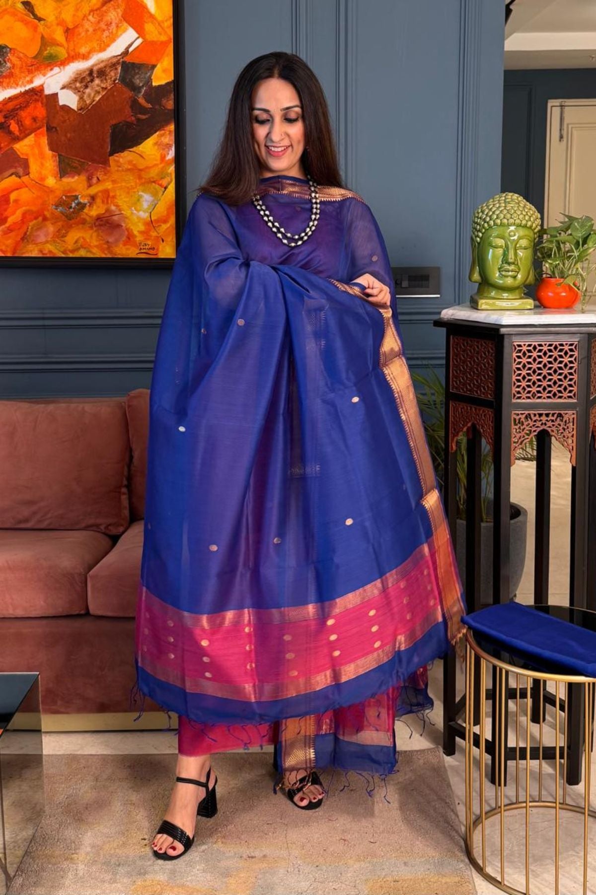 Handloom Maheshwari silk full sets